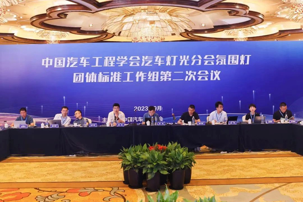 中國汽車(chē)工程學(xué)會(huì )汽車(chē)燈光分會(huì )氛圍燈團體標準工作組第二次會(huì )議在寧波圓滿(mǎn)召開(kāi)(圖2)