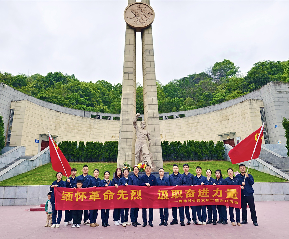 緬懷革命先烈 汲取奮進(jìn)力量 | 精華股份黨支部開(kāi)展主題黨日活動(dòng)(圖1)